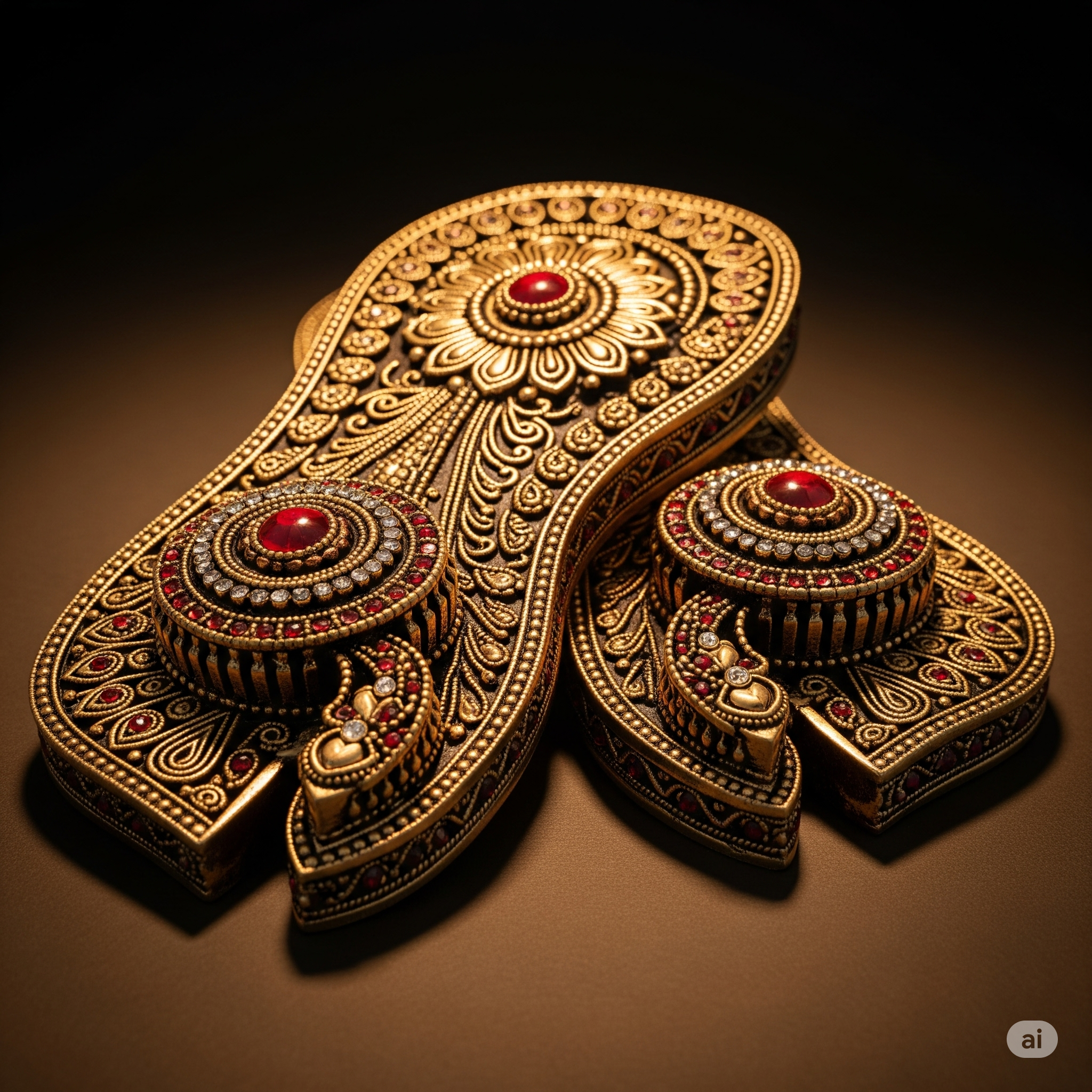 Energised Baglamukhi Charan Paduka